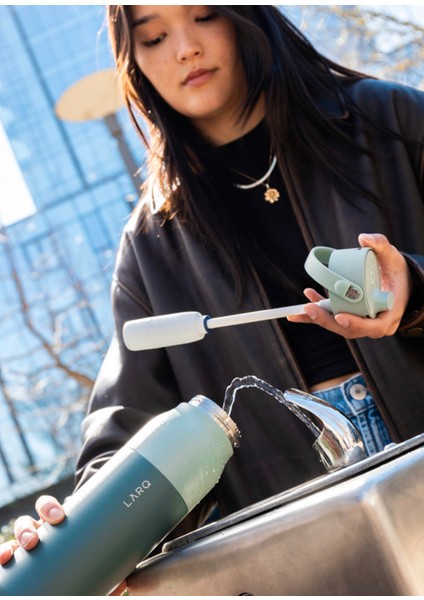 Purevis 2 Granite Beyaz Çelik Termos 1 Lt