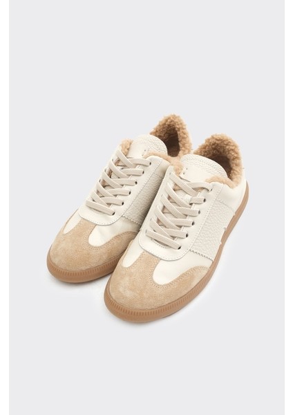 Hakiki Deri Comfort Taban Kürklü Kadın Sneaker fiyatları