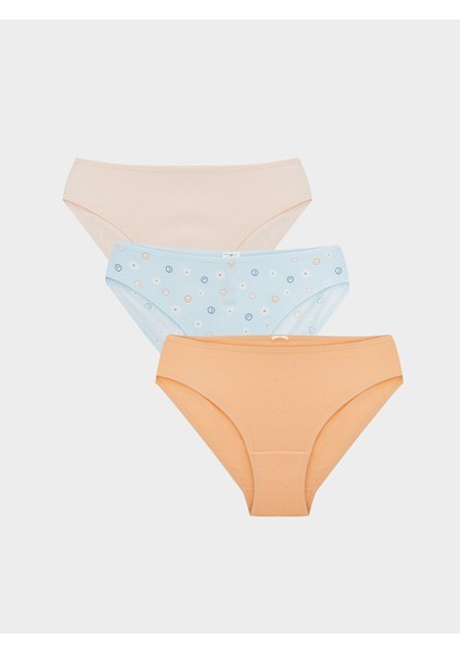 Yeni Sezon Baskılı Bikini Külot 3'lü