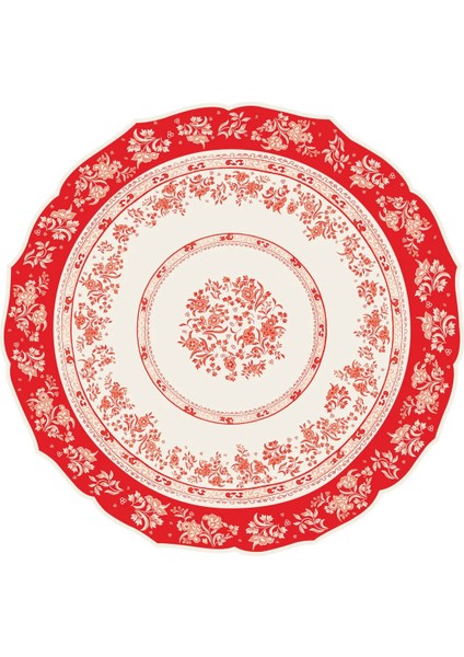 Die-Cut Red Regal Placemat 12 Sheets