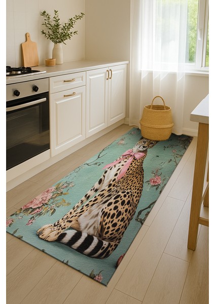 Oyun Odası İçin Hayvan Motifli Çocuk Halısı, Kaymaz ve Makinede Yıkanabilir