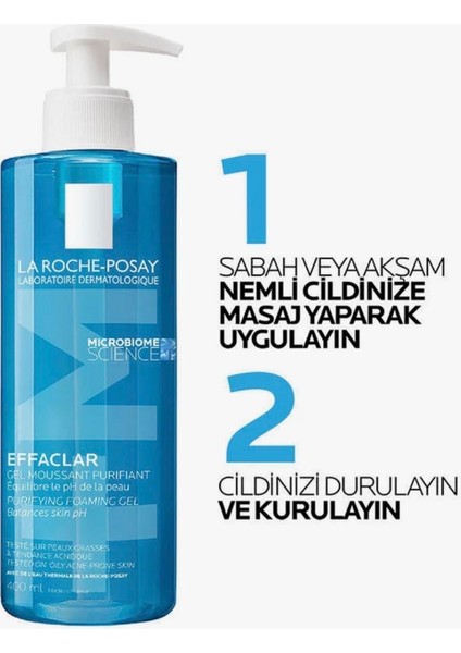 La Roche-Posay La Roche Posay Effaclar Yağlı ve Akneye Eğilimli Ciltler Için Yüz Temizleme Jeli 400ML fiyatları