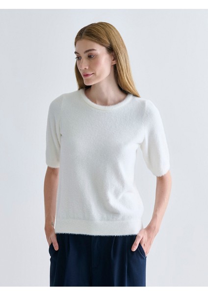 Yeni Sezon Bisiklet Yaka Kadın Triko Kazak