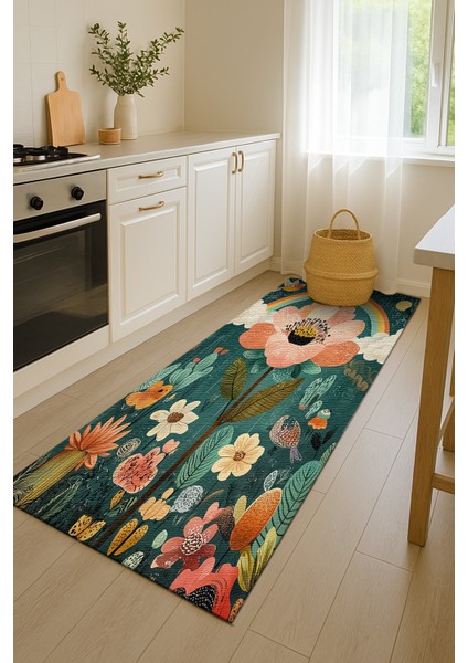 Çok Renkli ve Çok Desenli Çocuk Odası Halısı, Eğlenceli Oyun Odası Tasarımı