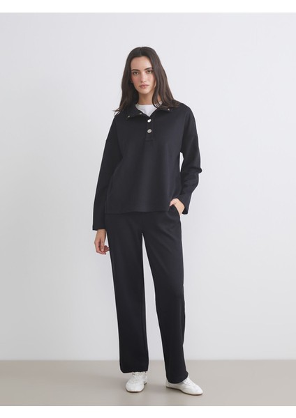 Yeni Sezon Dik Yaka Oversize Kadın Sweatshirt fiyatları