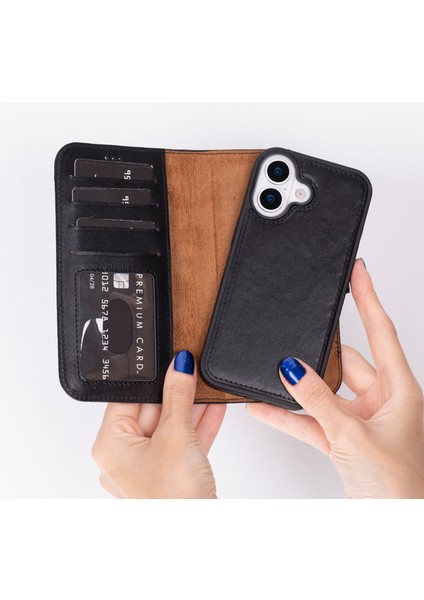 Apple iPhone 17 Pro Uyumlu Kişiselleştirilebilir Hakiki Deri Telefon Kılıfı