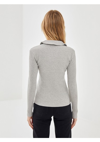 Yeni Sezon Polo Yaka Dokulu Kadın Tişört fırsatları