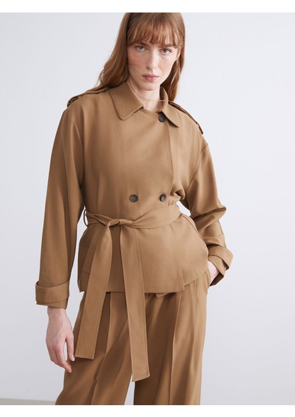 Yeni Sezon Gömlek Yaka Oversize Kadın Ceket