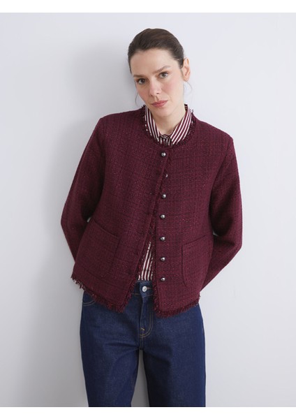 Yeni Sezon Bisiklet Yaka Kadın Ceket