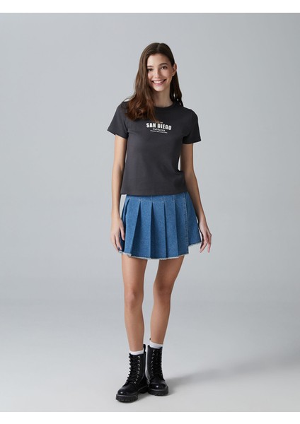 Yeni Sezon Bisiklet Yaka San Diego Baskılı Genç Kız Tişört fiyatları