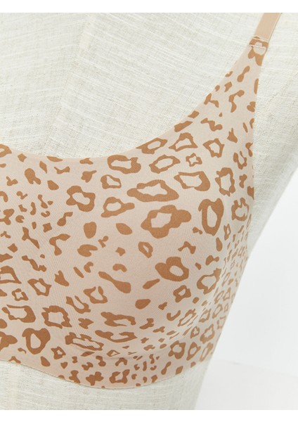 Yeni Sezon Balensiz Yarım Dolgulu Leopar Desenli Sporcu Sütyeni modelleri