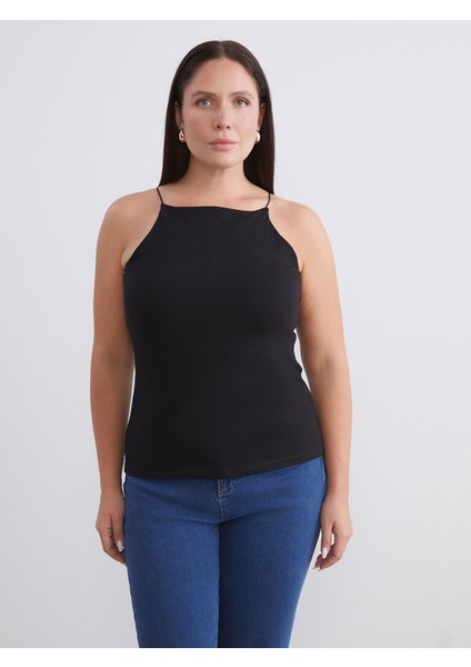 Yeni Sezon Büyük Beden Halter Yaka Kadın Atlet 2'li fiyatları