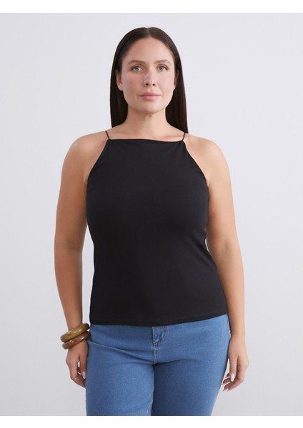 Yeni Sezon Büyük Beden Halter Yaka Kadın Atlet 2'li fiyatları