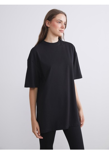 Yeni Sezon Bisiklet Yaka Kadın Tişört