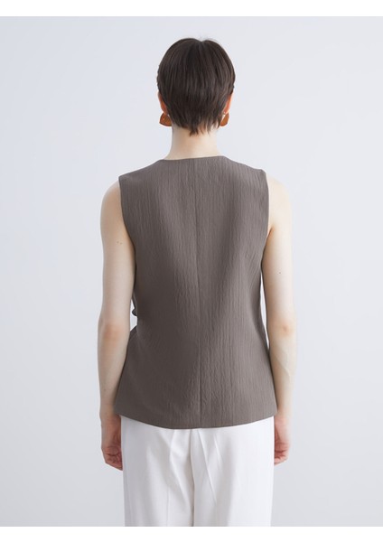 Yeni Sezon Kruvaze Yaka Dokulu Kadın Klasik Yelek fırsatları