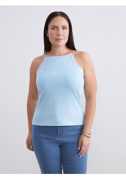 Yeni Sezon Büyük Beden Halter Yaka Kadın Atlet 2'li fiyatları