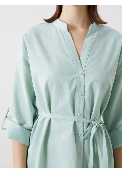 Yeni Sezon Kaçık Yaka Oversize Poplin Kadın Bluz modelleri