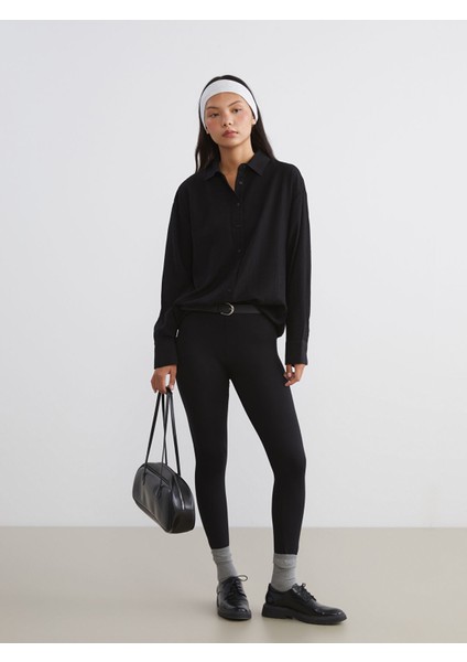 Yeni Sezon Dokulu Oversize Kadın Gömlek fiyatları