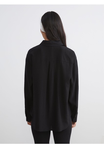 Yeni Sezon Dokulu Oversize Kadın Gömlek fırsatları