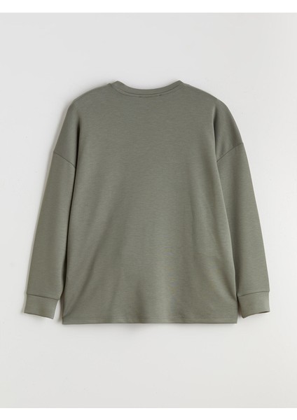 Yeni Sezon Bisiklet Yaka Kadın Sweatshirt fiyatları