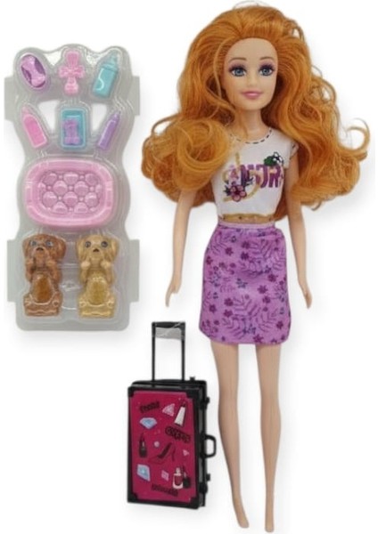 Puppy Bella 30 cm Bebek ve Köpek Bakım Seti - Lila Elbise (Lisinya) fiyatları