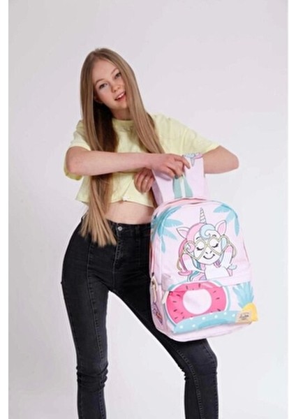 Layer Sweet Unicorn Sırt Çantası Renkli Tasarım 20 L Kız Çocuklar İçin fırsatları