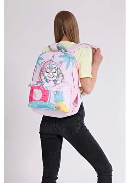 Layer Sweet Unicorn Sırt Çantası Renkli Tasarım 20 L Kız Çocuklar İçin