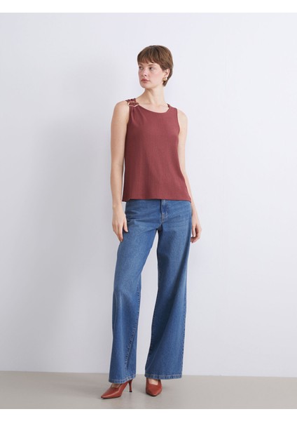 Yeni Sezon Bisiklet Yaka Dokulu Bluz modelleri