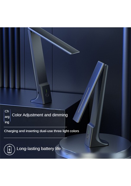 LED Katlanır Masa Lambası Şarj Dokunmatik Kontrol Dimmmabable Masaüstü Göz Koruma Okuma Çalışma Ofis Yatak Odası Başucu Lambası (Yurt Dışından) modelleri