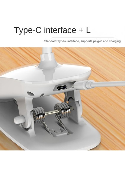 LED Okuma Işığı Klip USB Şarj Edilebilir Kitap Işıkları 3 Renk Modu ve Adımsız Parlaklık Göz Bakımı Çalışma Tablo Lambası (Yurt Dışından)