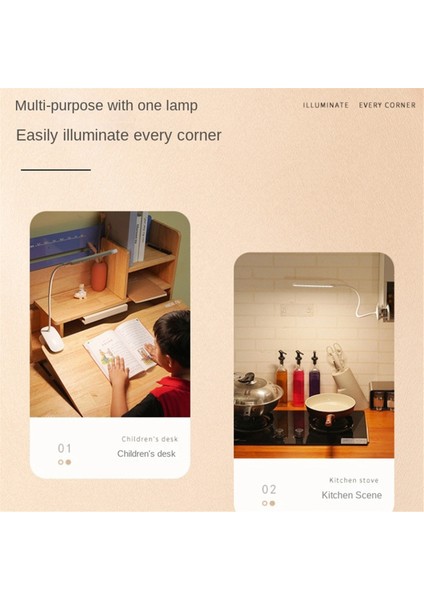 LED Okuma Işığı Klip USB Şarj Edilebilir Kitap Işıkları 3 Renk Modu ve Adımsız Parlaklık Göz Bakımı Çalışma Tablo Lambası (Yurt Dışından) modelleri