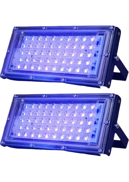 2 Pcs Uva Siyah Işık 220V Siyah Işıklar IP65 Siyah Işık Aşaması Aydınlatma Için Siyah Işık Ab Fişi 50W (Yurt Dışından)