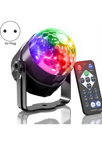2pcs Ses Etkinleştirilmiş Işıklar Uzaktan Kumandalı Dj Aydınlatma Disko Topu Işık Flaşı Lambası Ev Odası Dans Partileri (Ab) (Yurt Dışından) modelleri