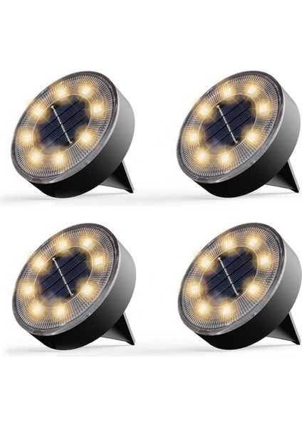 Güneş Yer Işıkları IP68 Su Geçirmez Güneş Powered Disk Işıkları Dış Mekan Peyzaj Işıkları Veranda Yolu Için Sıcak Işık (Yurt Dışından) indirimleri