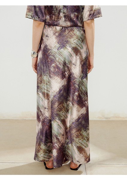 Yeni Sezon Beli Lastikli Desenli Etek fırsatları