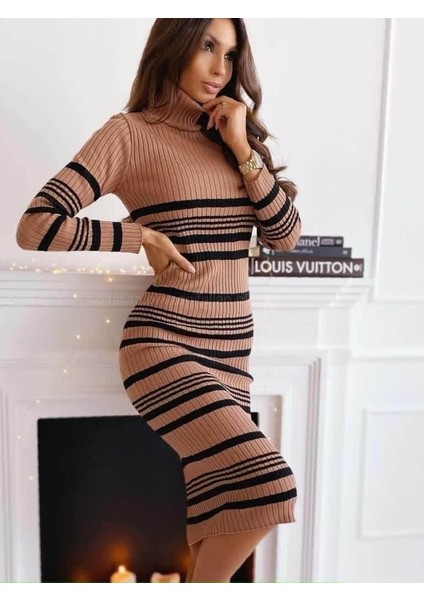 Eyesof Kadın Uzun Kollu Triko Elbise