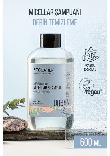 Misel Şampuan Derin Temizleme Tüm Saç Tipleri İçin Nemlendirici Şampuan Antioksidan 600 ml