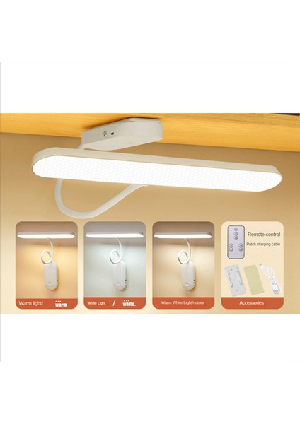 USB Şarj Edilebilir Lamba Adımsız Karartma Masası Lambası Asılabilir ve Yapıştırılabilir Okuma Masası Lambası Uzaktan Kumanda LED Duvar Lambası (Yurt Dışından) fırsatları