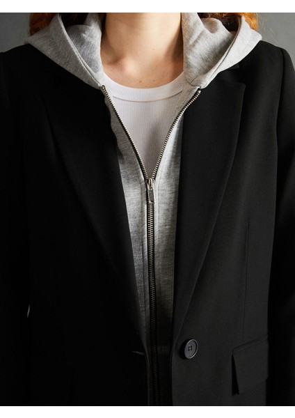 Yeni Sezon Kapüşonlu Kadın Blazer Ceket modelleri