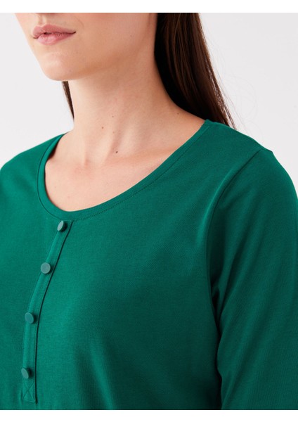 Yeni Sezon Kadın Bisiklet Yaka Düz Tişört fırsatları