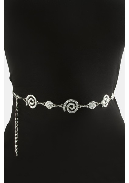 Çiçek Metal Zincir Kemer