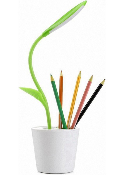 Esnek USB Dokunmatik Masa Lambası, Şarj Edilebilir Öğrenci Çalışma Masası Lambası, Kalem Tutucu Olarak Kullanılabilir, Fasulye Filiz Masası Lambası (Yurt Dışından) indirimleri