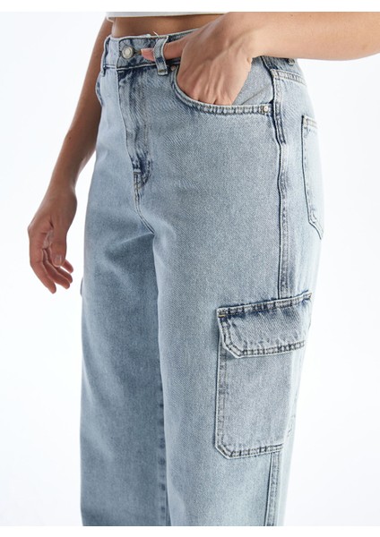 Yeni Sezon Wideleg Kadın Kargo Jean Pantolon modelleri