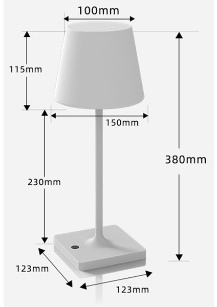 Kablosuz LED Masa Lambası Usb, Oturma Odası, Otel, Restoran-B Için (Yurt Dışından) fırsatları
