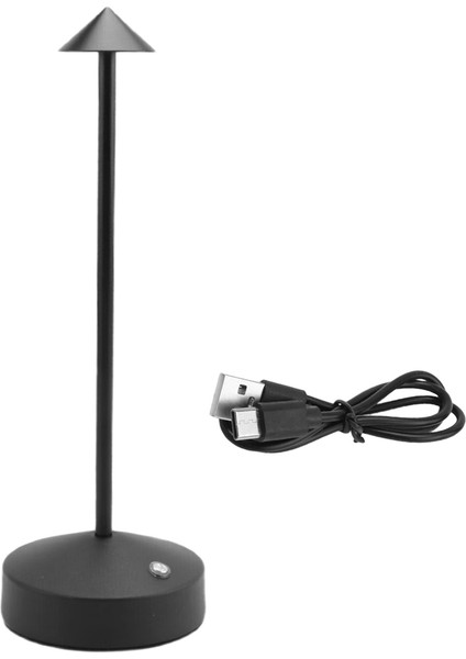1800MAH Şarj Edilebilir LED Masa Lambası Modern Dokunmatik Ayar Masa Lambası Için Yatak Odası Restoran Dekorasyon Açık Siyah (Yurt Dışından) fiyatları