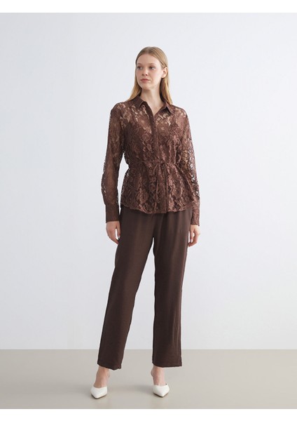 Yeni Sezon Beli Lastikli Kadın Pantolon