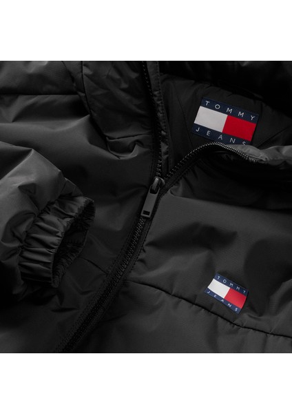 Tommy Hılfıger Erkek Marka Logo Imzalı Gündelik Kullanıma Uygun Full Fermuarlı Siyah Mont DM0DM22065 Bds modelleri