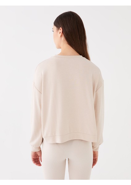 Yeni Sezon Bisiklet Yaka Oversize Kadın Kalın Sweatshirt indirimleri