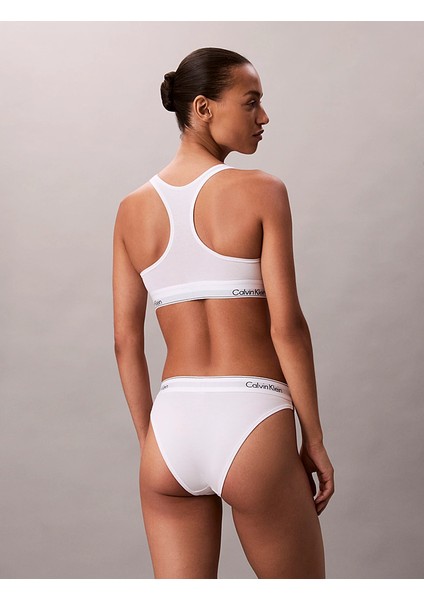 Calvın Kleın Kadın Marka Logolu Beyaz Elastik Bantlı Beyaz Sütyen LV00QF8493 100 fırsatları