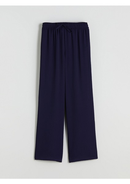 Yeni Sezon Beli Lastikli Geniş Paça Kadın Pantolon indirimleri